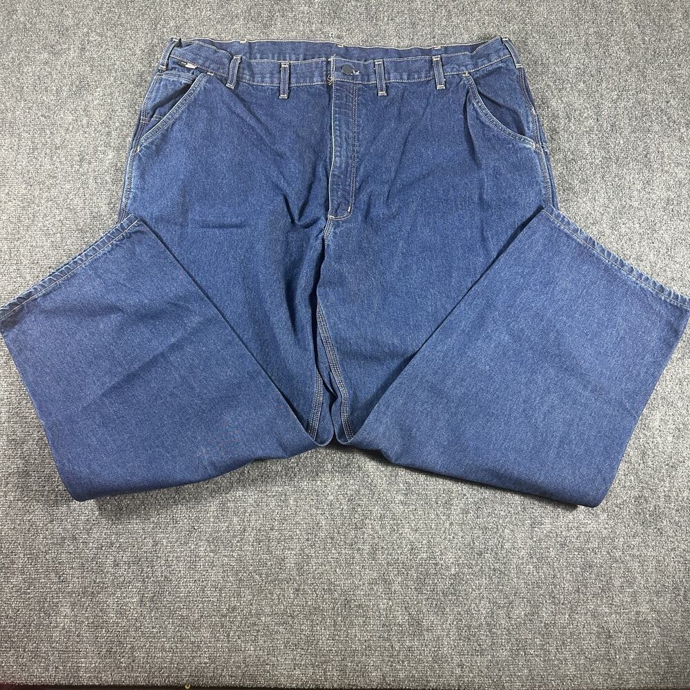 Carhartt FR Carpenter Jeans Mens 46x30 CAT 2 NFPA 2112 Original Fit Blue